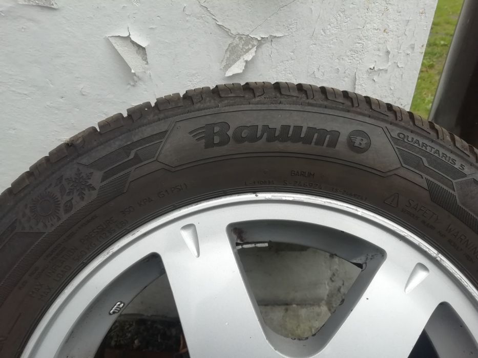 Koła alu et46 opony 195/60R15 wielos barum nowe 4x114.3 Nissan Hyundai