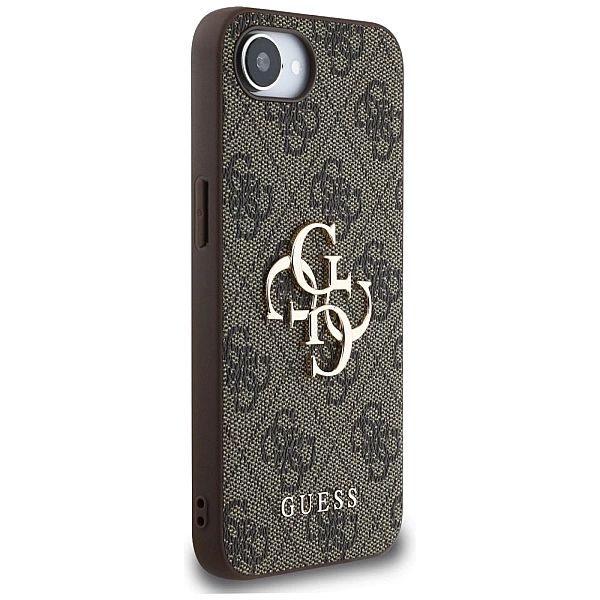 Etui Guess 4G Big Logo na iPhone 16e - brązowe