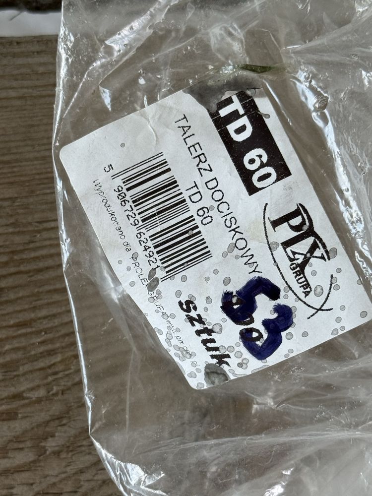 Talerz dociskowy TD-60