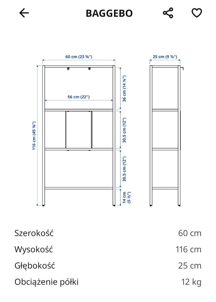 witryna szafka IKEA i dwa regały