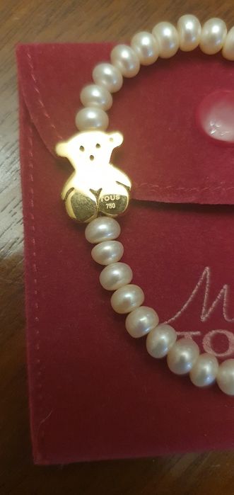Pulseira TOUS em ouro e pérolas