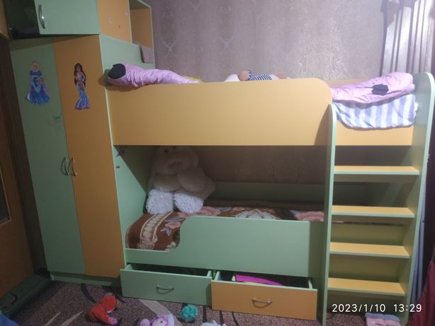 Двухярусная кровать со шкафом ( двухярусне ліжко)