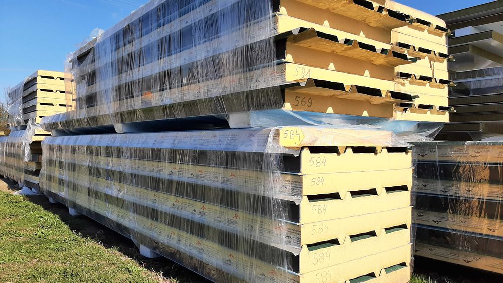 płyta warstwowa dachowa poliuretan PIR 150mm gat. 2 - PROMOCJA!!!