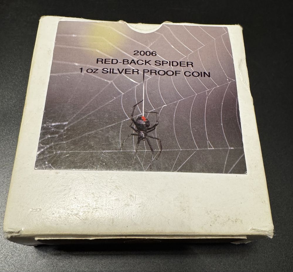 Red back spider tuvalu 2006 rarytas dollar