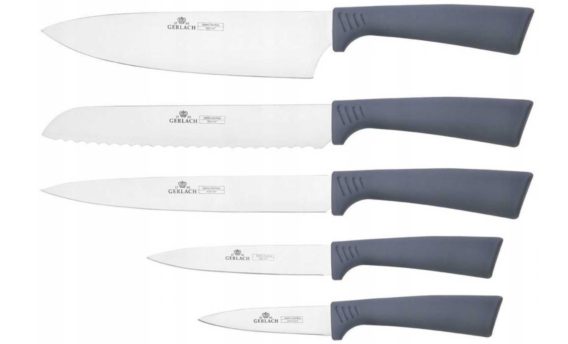 Набір ножів Gerlach Smart 994M 5 шт Оригінал Набор кухонных ножей