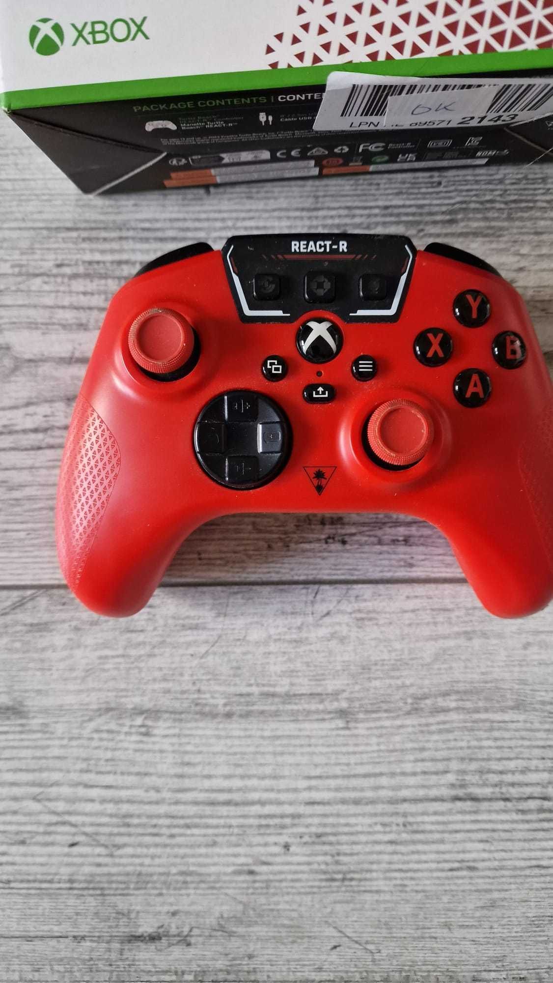 Turtle Beach React-R Czerwony przewodowy pad Xbox Series X|S, One, PC