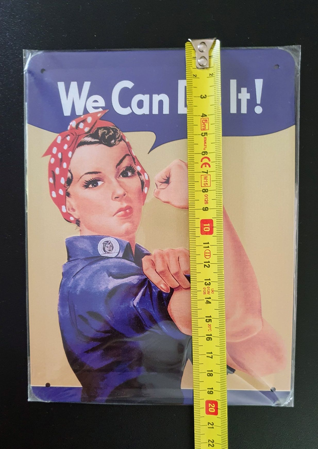 We can do it Plakat blaszany motywacyjny 15x20cm