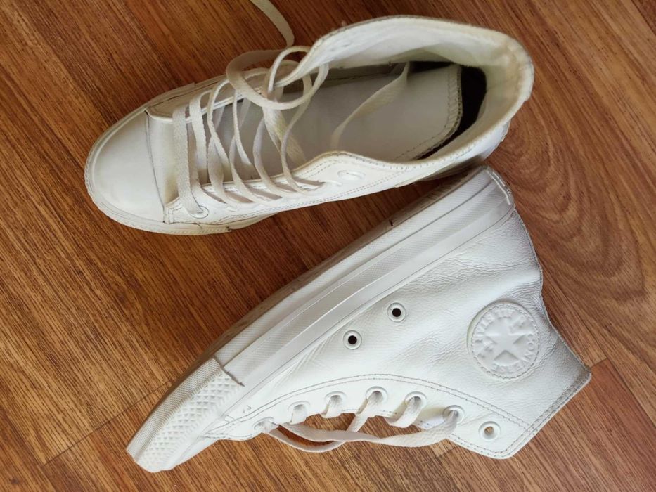 Кеди кросівки світлі білі конверс  36 37 Converse