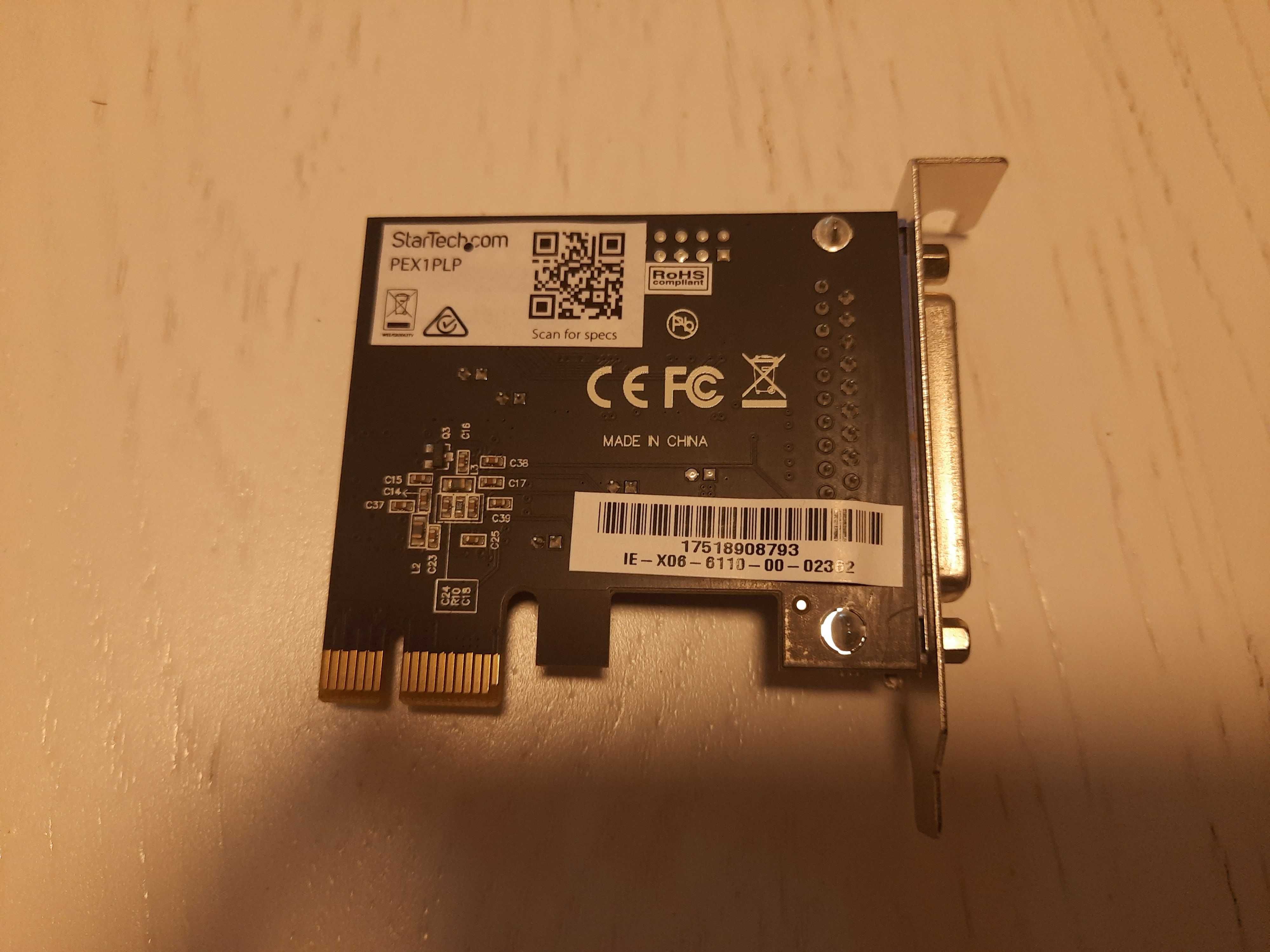 LPT PCI -Express 1x низькопрофільний контроллер карта розширення