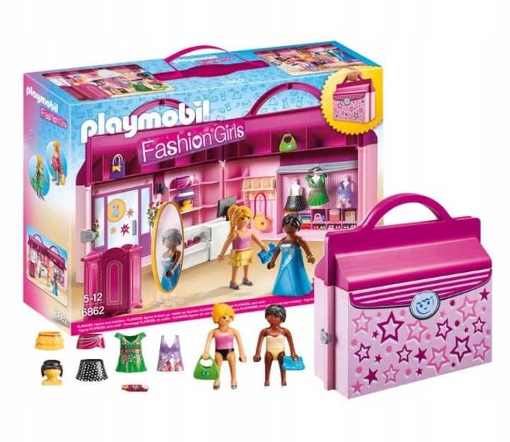 Playmobil 6862 Przenośny Butik Fashion Girls klocki - NOWY zestaw W-wa