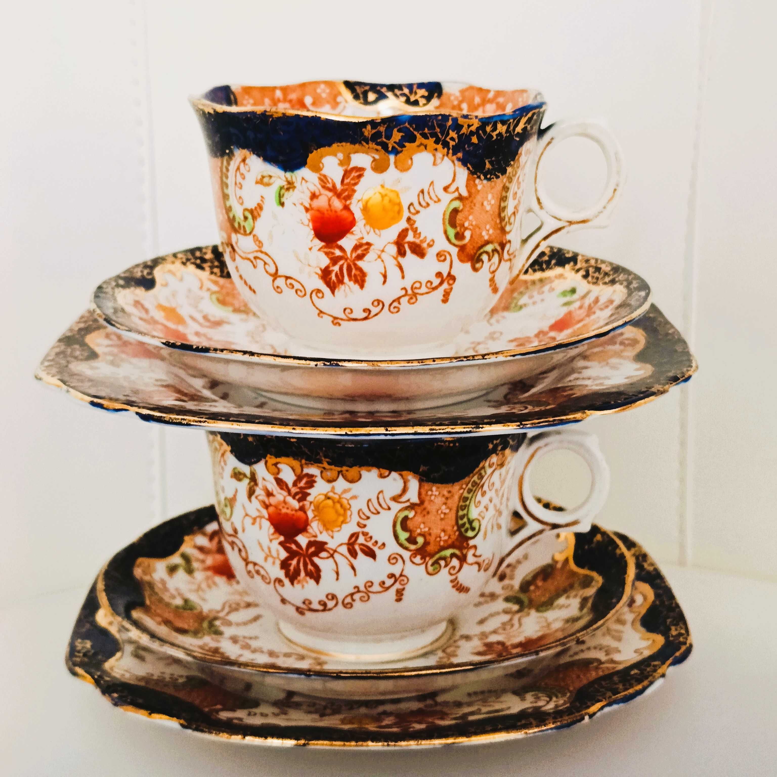 **filiżanka IMARI porcelana CROWN stara sygn. Mayer & Sherratt 1921+