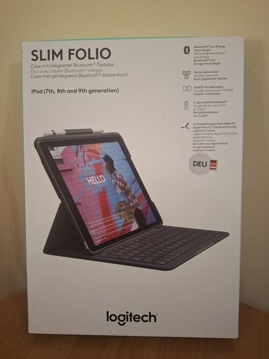 Чохол з клавіатурою Logitech slim folio для ipad