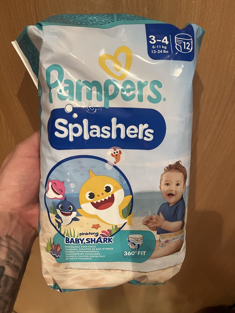 Pampers splashers 3-4 , 4 paczki