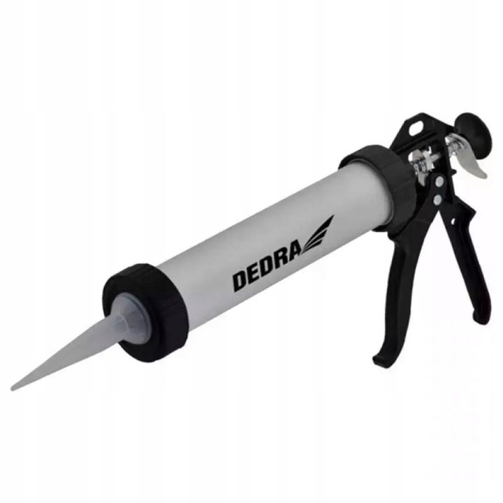Dedra Wyciskacz Pistolet Do Silikonu Mas Tubowy 600ml Aluminiowy 1201-