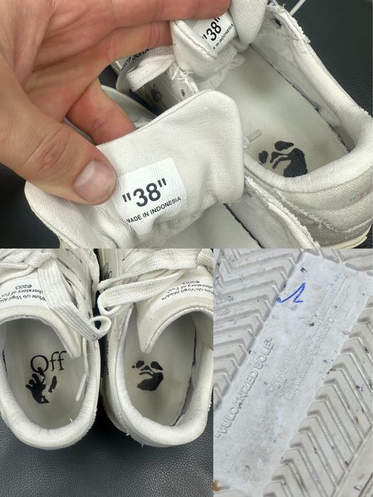 Кроссовки Off-White Vulcanized Eco Canvas Low р.37-38(23.5-24см) ОРИГ!