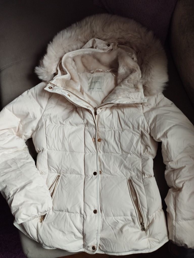 Puchowa kurtka zimowa Zara S/M