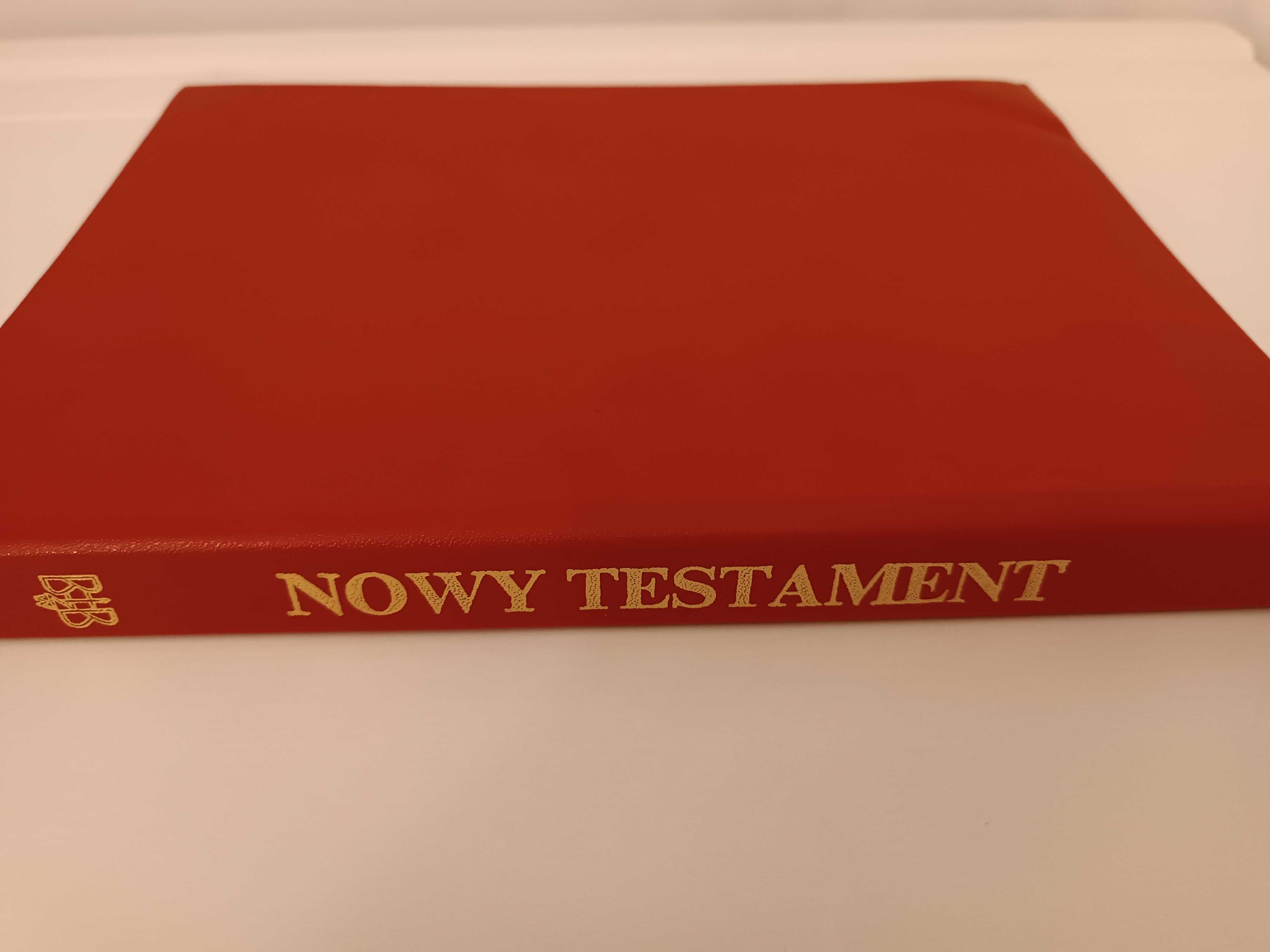 Nowy Testament z Ilustracjami skórzana oprawa