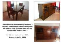 Mobília de sala de jantar e vários.