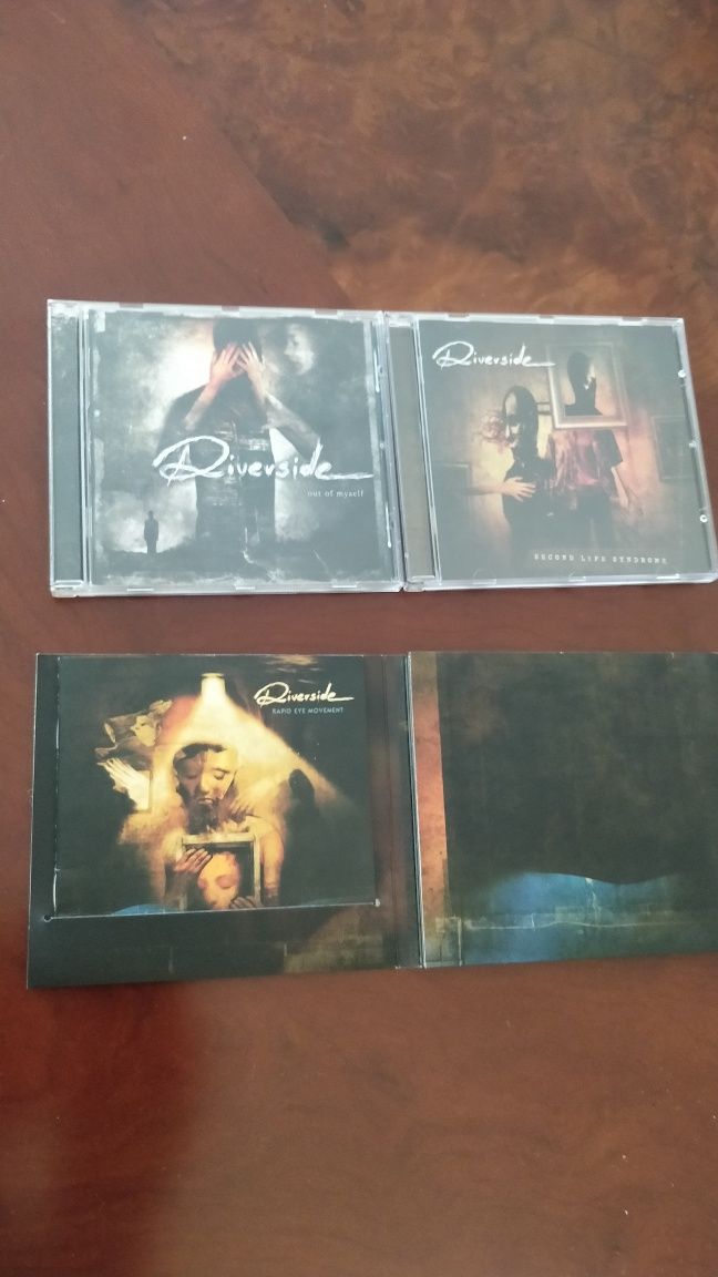 3 CDs de riverside /out of myself-second life syndrome- rápid eye mov