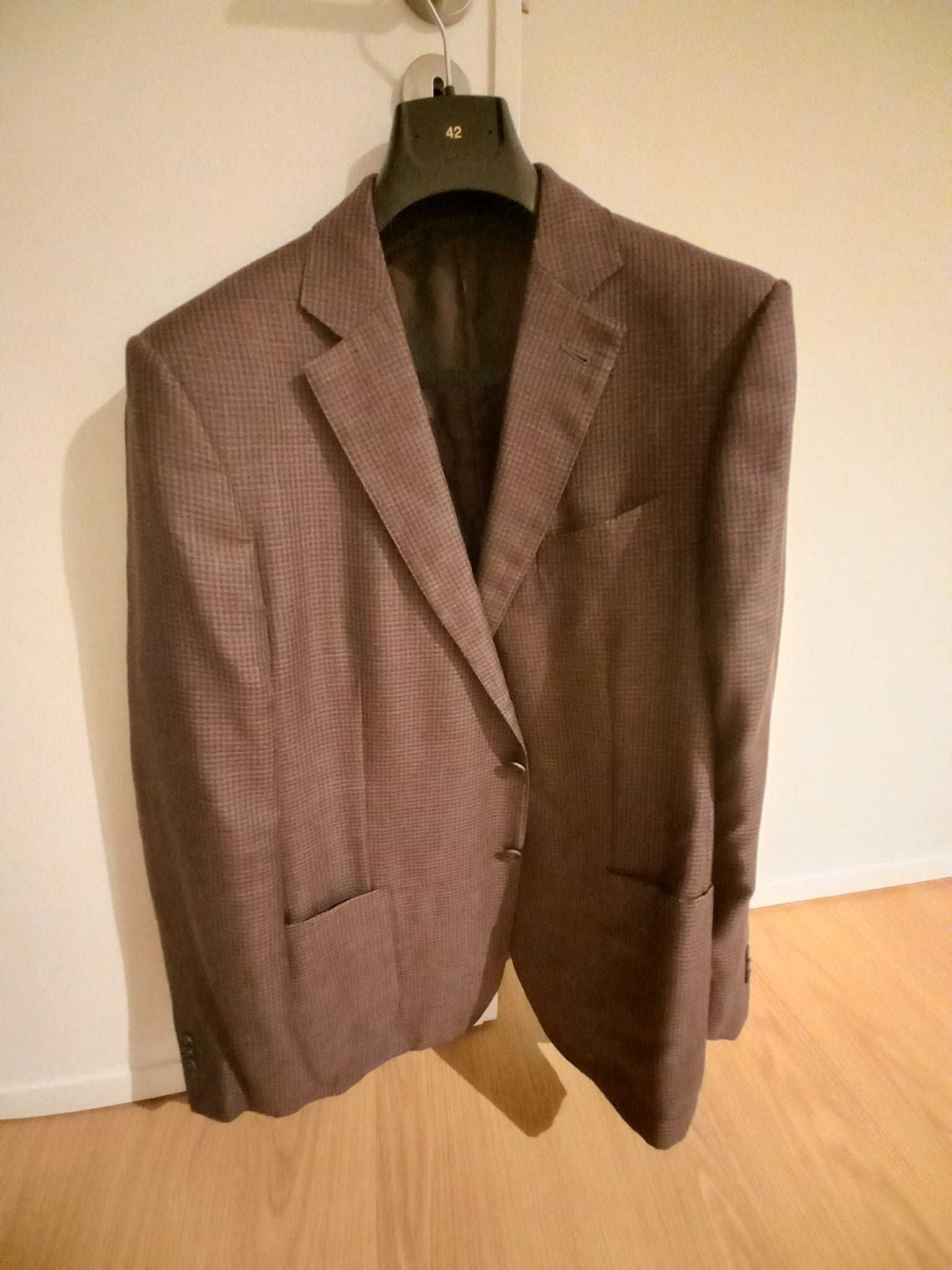 Blazer ZEGNA cinza e bordeaux XL excelente estado