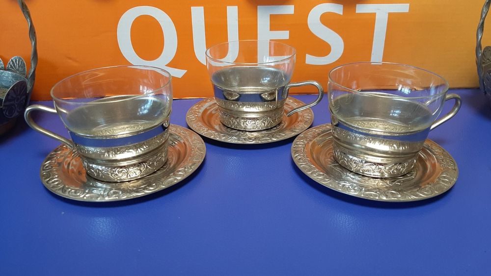 Подстаканники новые. Мельхиор.