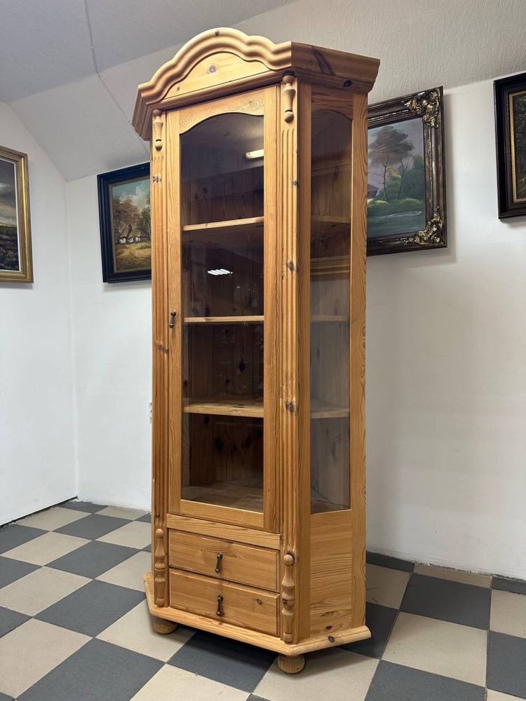 Вітрина кутова дерево витрина угловая 3018