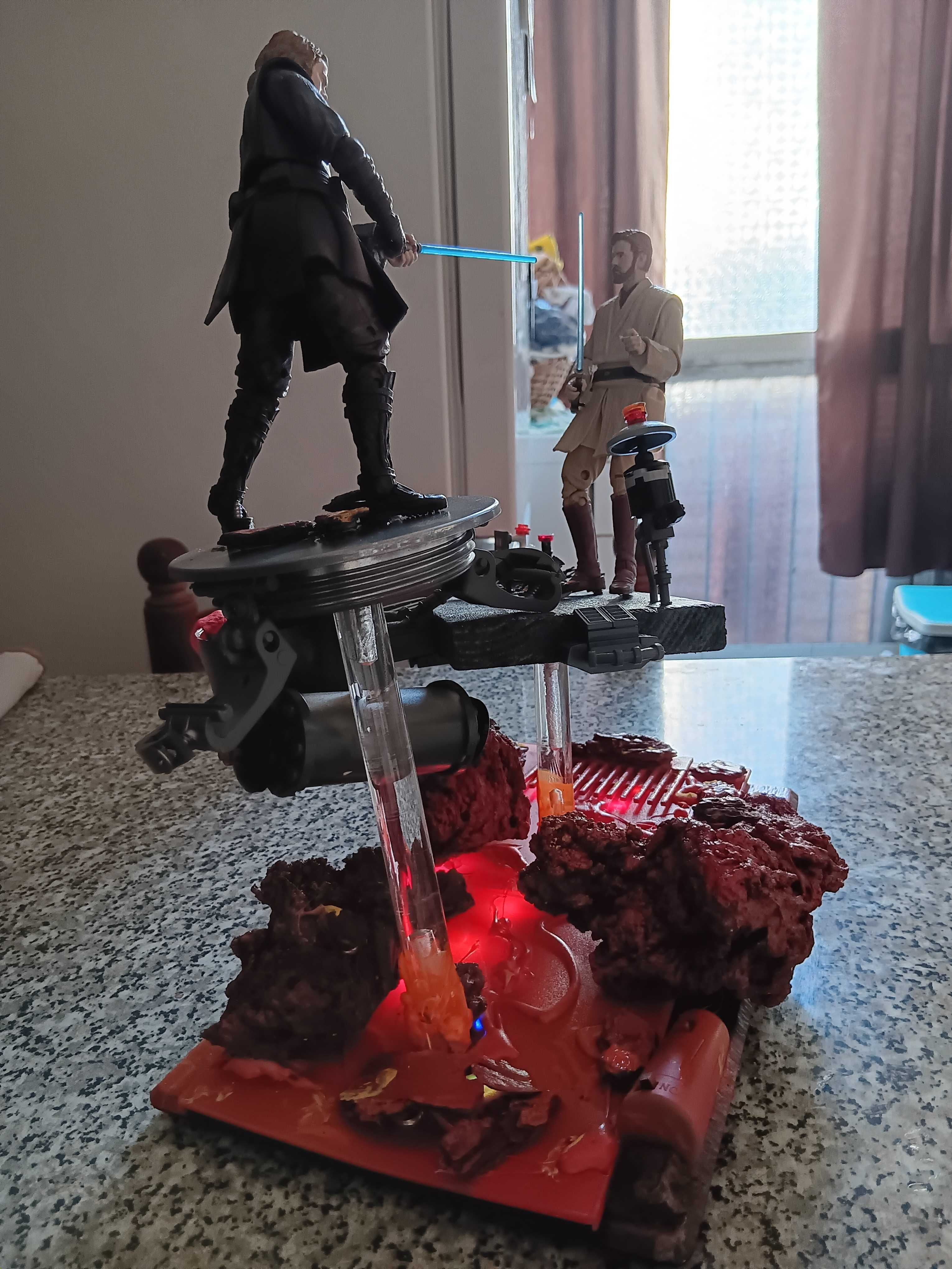 Diorama Star Wars Duelo em Mustafar