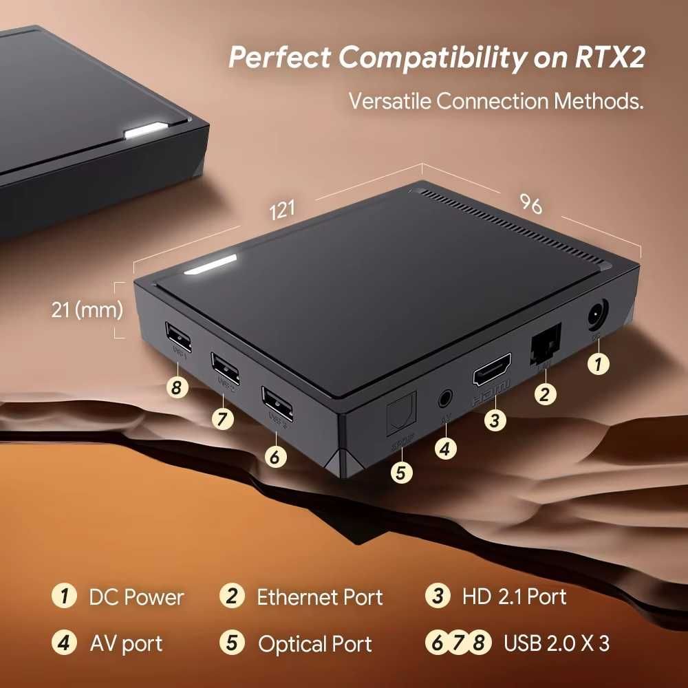 Смарт приставка RT-X2 Android 14 4/32 ГБ Realtek1325 технологии AI-PQ