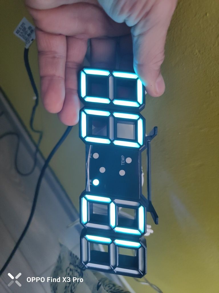 Zegar stojący LED  3D alrm clock