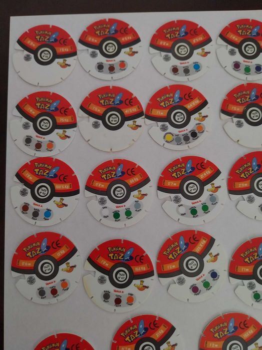 Pokémon Voa Tazos, vários disponíveis, raros, coleção limitada vintage