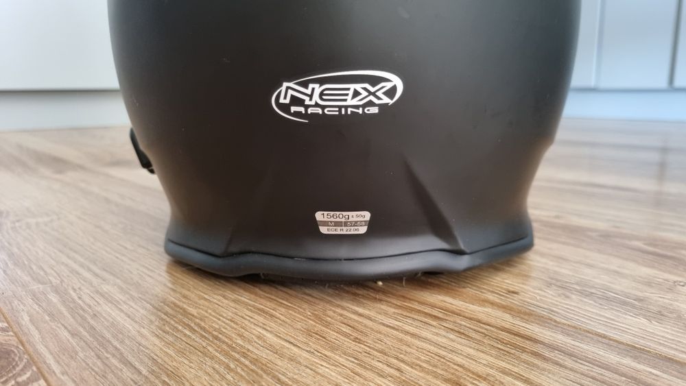 Kask motocyklowy NEX RACING z interkomem rozmiar M