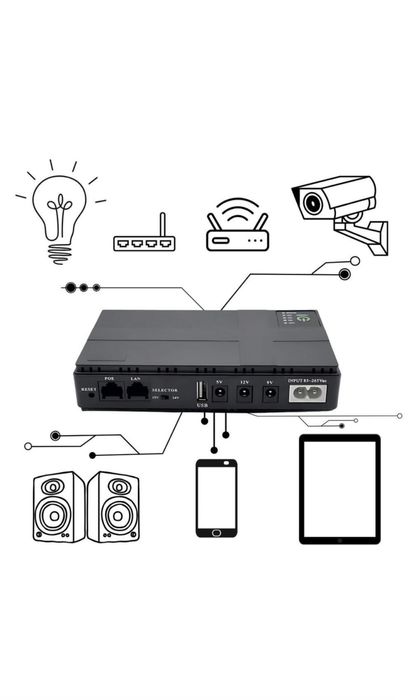Джерело безперебійного живлення для роутера