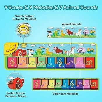 Mata muzyczna dla dzieci z 25 dźwiękami muzyki