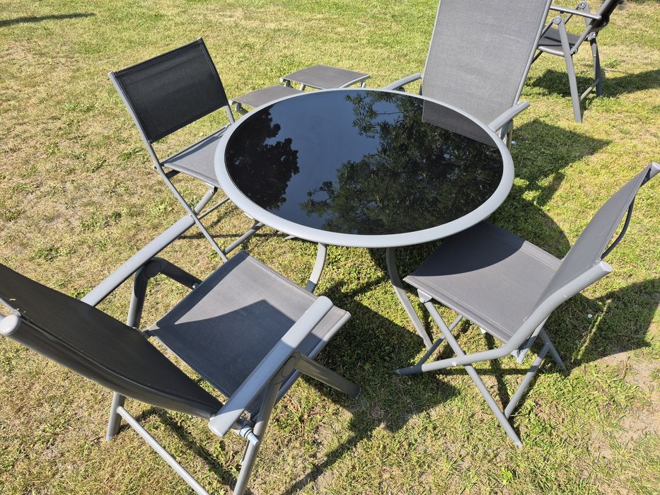 Stół + 4 krzesła ogrodowy  składane