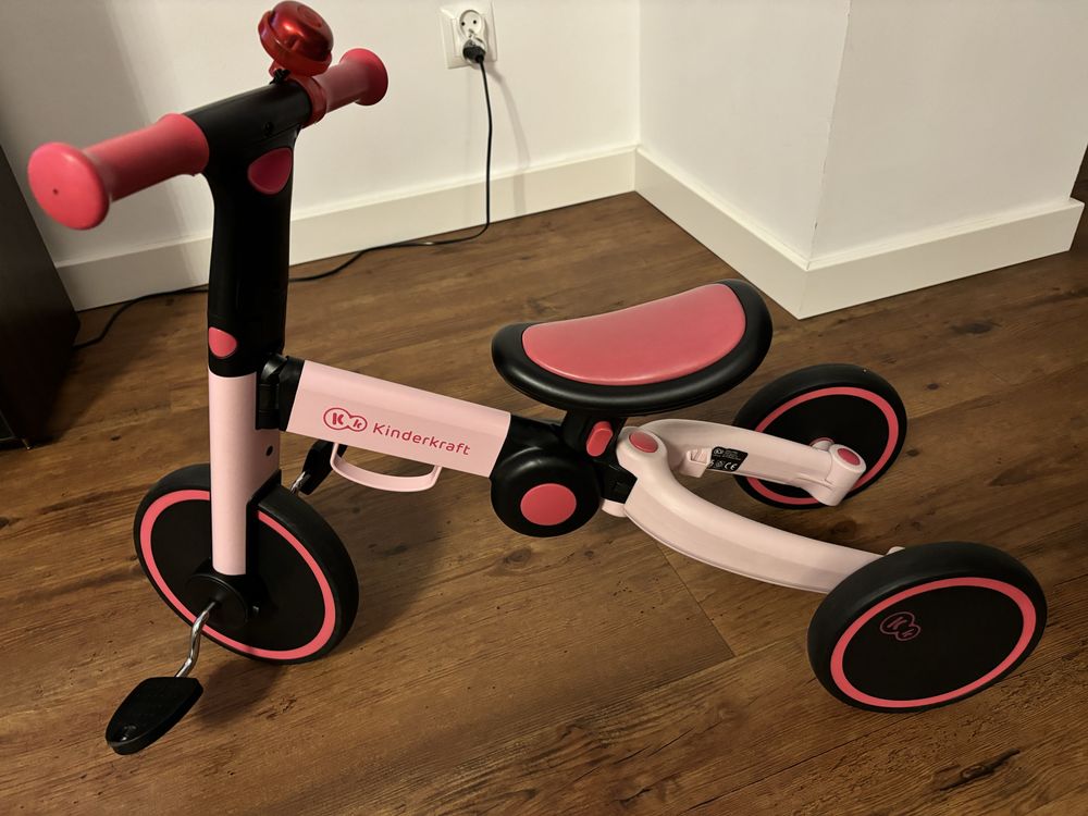 Kinderkraft, 4TRIKE, rowerek trójkołowy, Candy Pink