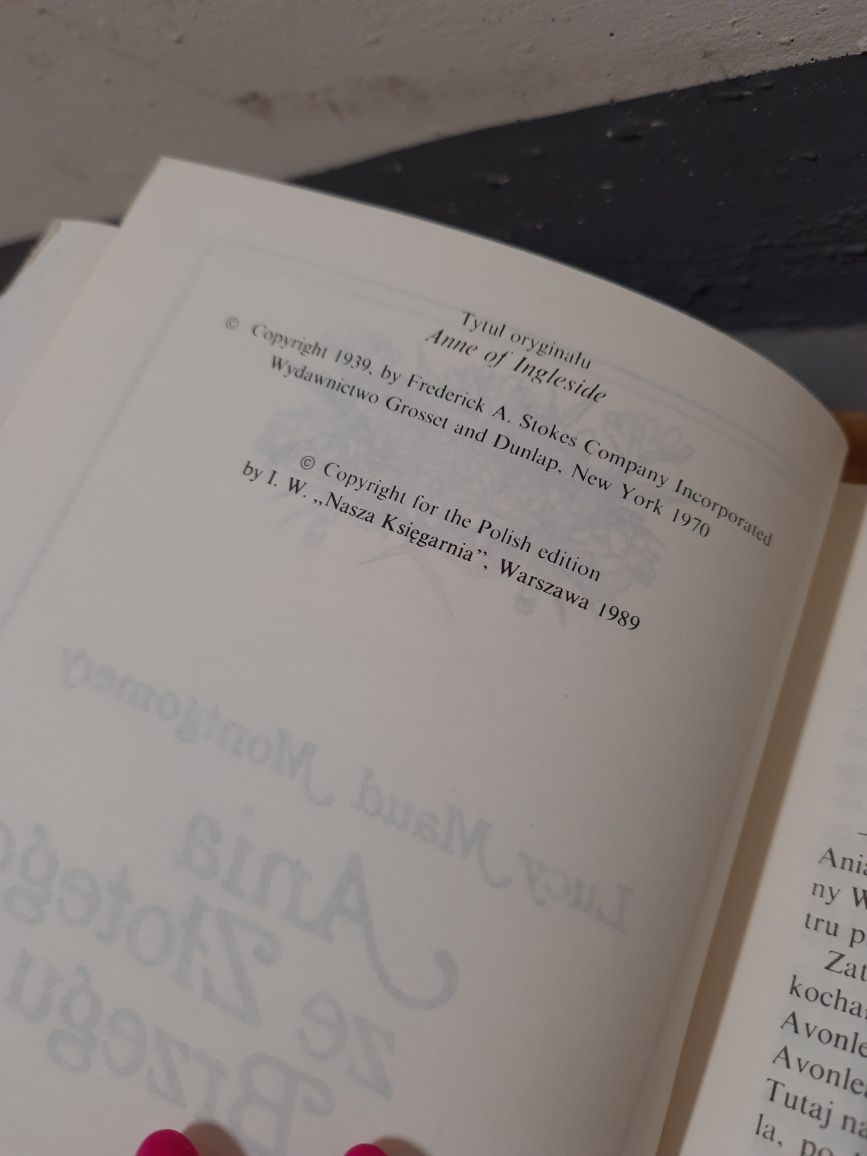 Ania z zielonego wzgórza Lucy Maud Montgomery 4 częsci