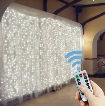 Світлодіодна гірлянда дощик на вікно 3*3 м від USB