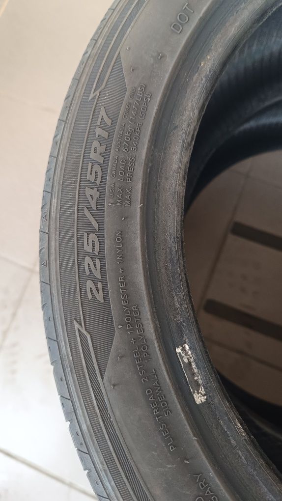 Hankook ventus prime 3 225/45/17  letnie para 2sztuki