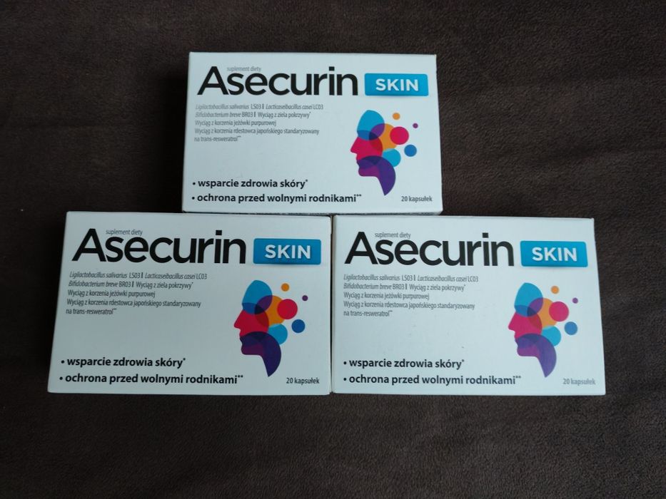 Asecurin Skin 20kapsulek-3 opakowania