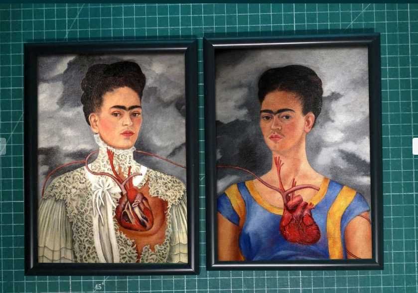 Frida Kahlo 2 reprodukcje w ramkach 13x18 cm + 13x18 cm (komplet)