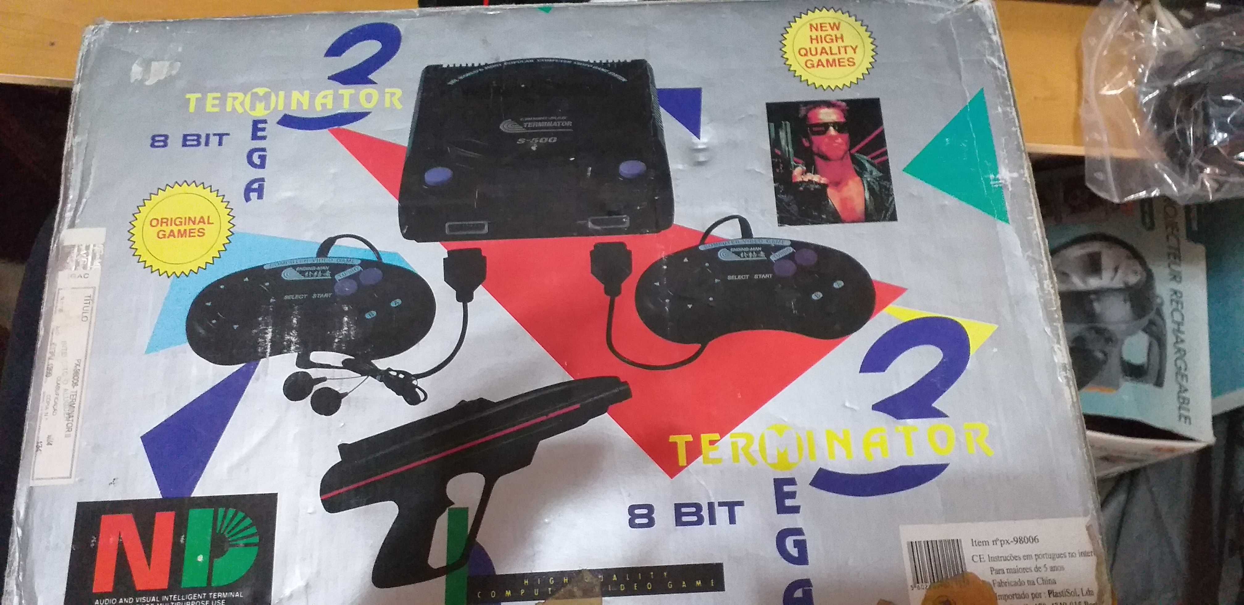 Consola jogos cassetes antigas