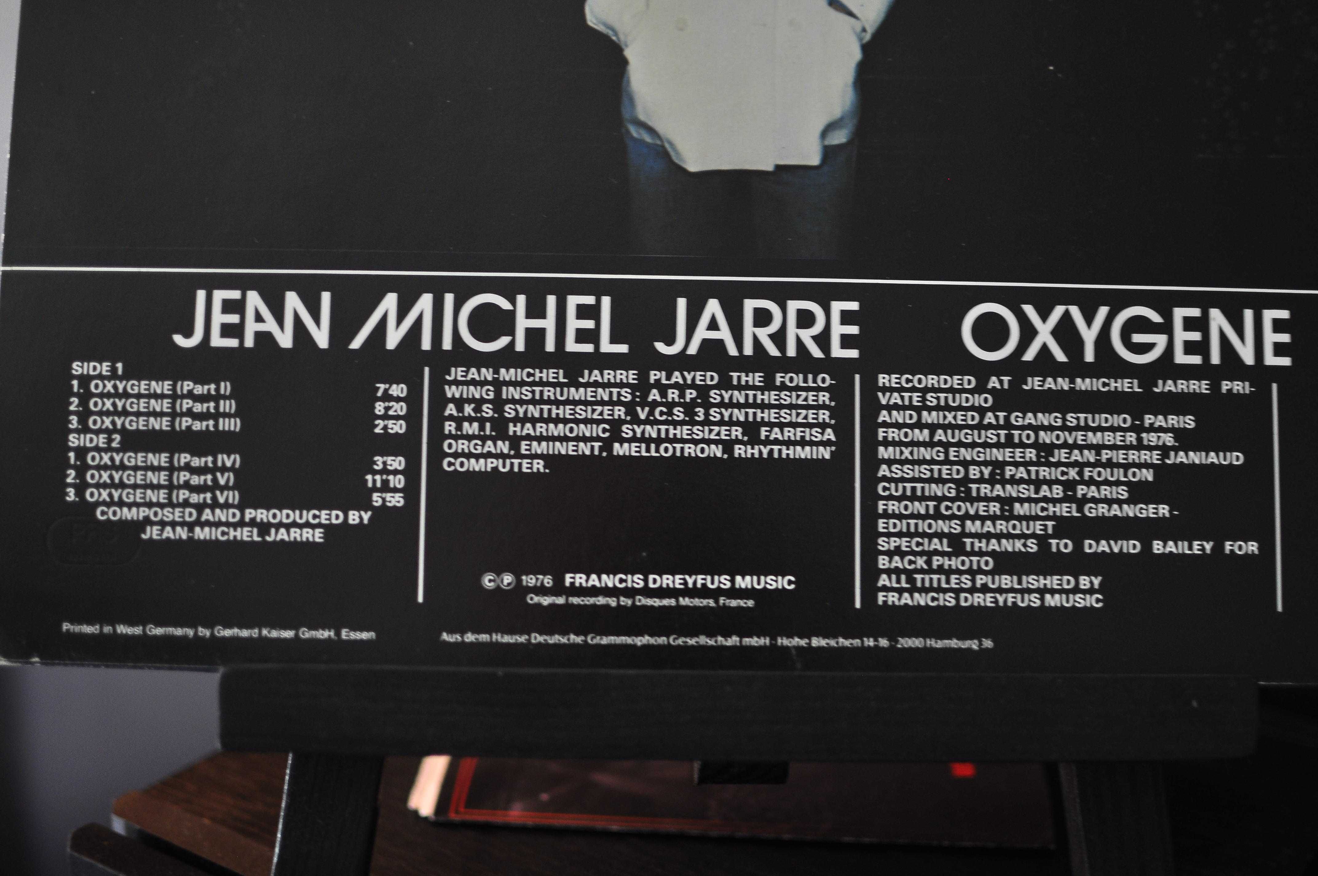 Jean Michel Jarre – Oxygene  LP Winyl Electronic Ambient