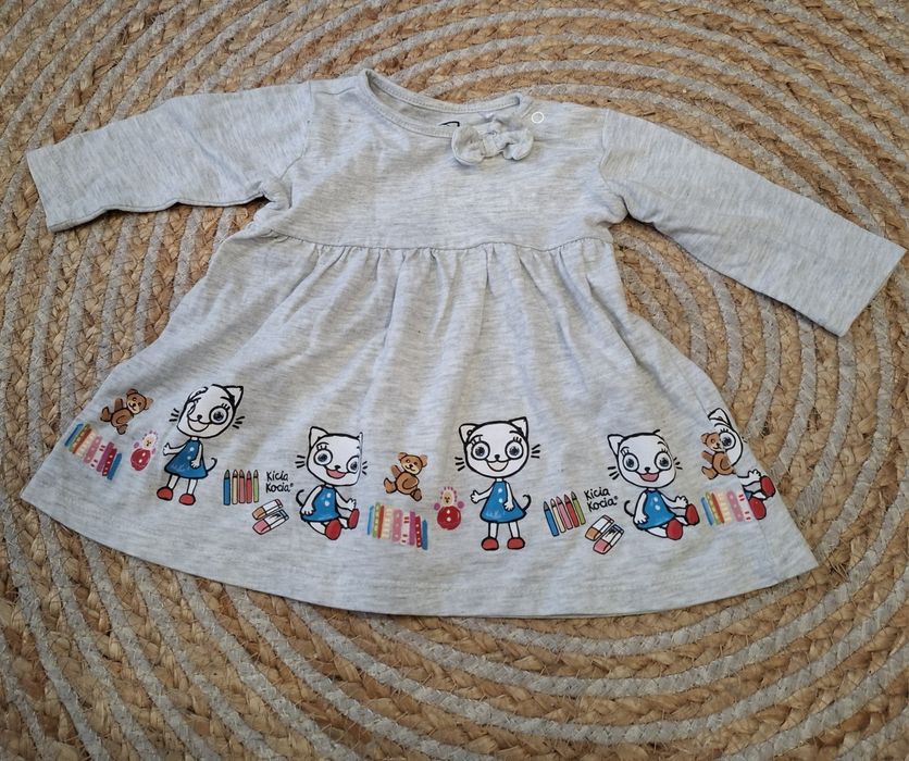 Sukienka  tunika Kicia kocia z CoolClub rozm 62