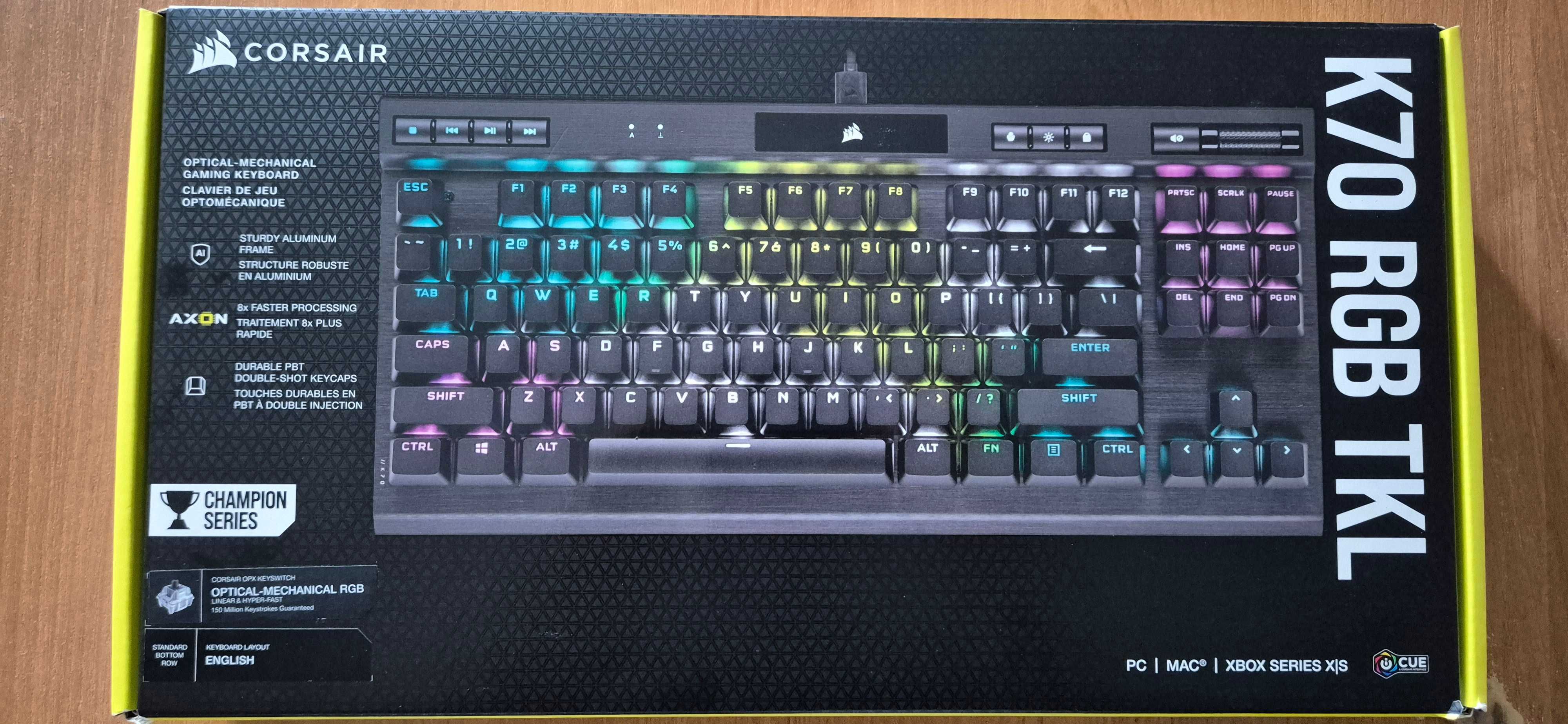 CORSAIR K70 TKL RGB OPX (opto-mechaniczne przełączniki)