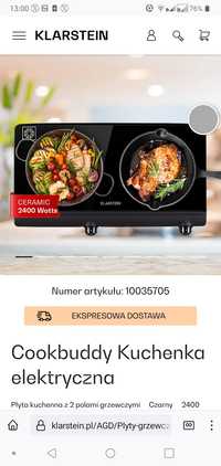 (Super Promocja) Nowa kuchenka elektryczna/ Cookbuddy / Klarste