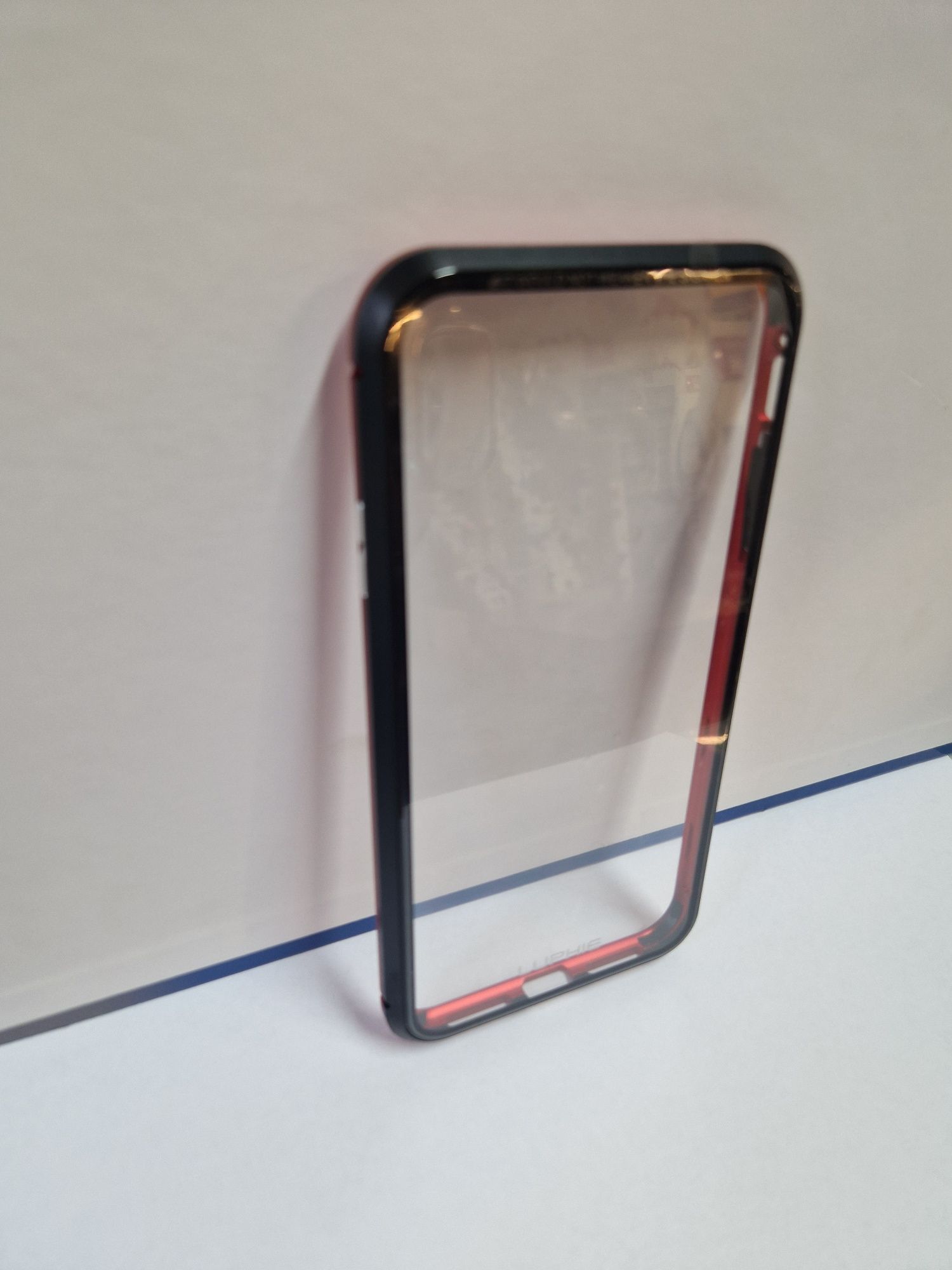 Luphie Bicolor Magnetic SWORD Case do Iphone XS MAX (6,5") czarno-fiol