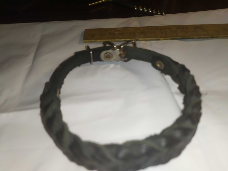 Ошейник кожаный длина 31см