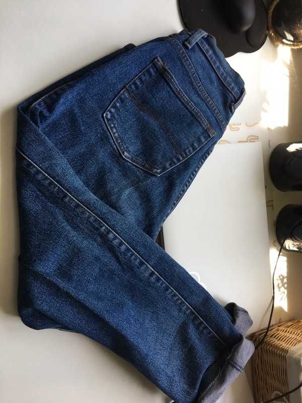 Jeansy mom jeans wyższy stan vintage