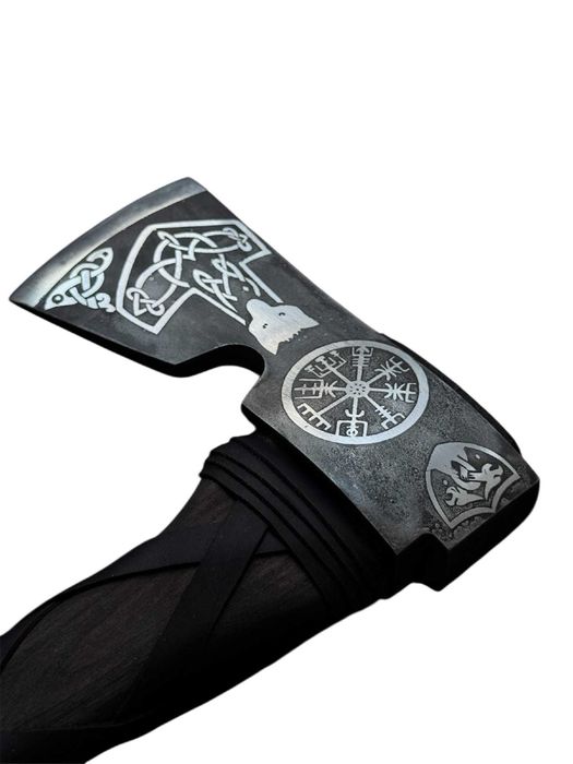 Сокира кована Молот Тора 2 TR71 сталь 65Г Топор на подарок