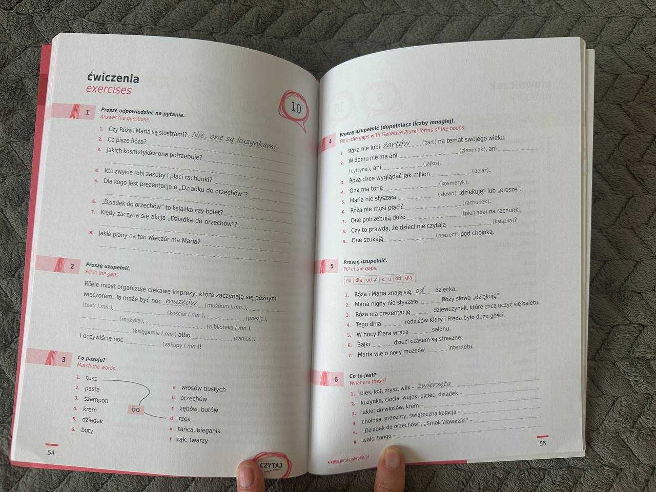 "Czytaj krok po kroku”. Tom 1-4. Teksty, ćwiczenia, słownik. poz, A1
